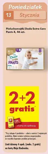 Biedronka Pieluszki dla dzieci 4 Dada Extra Care oferta
