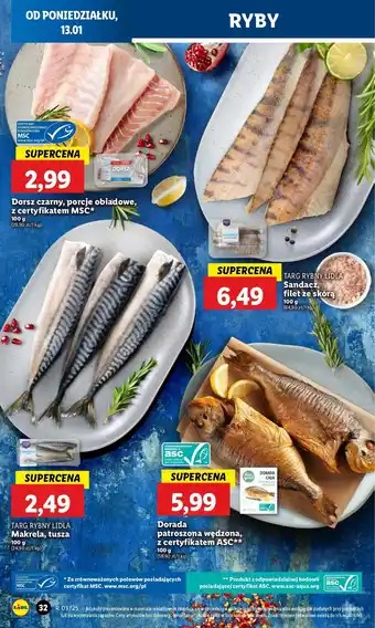 Lidl Makrela - tusza Targ Rybny Lidla oferta