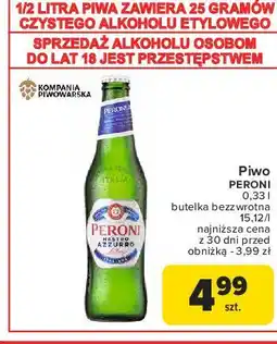 Carrefour Piwo Peroni Nastro Azzurro oferta