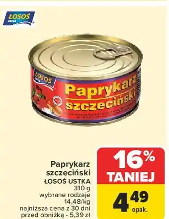 Carrefour Paprykarz szczeciński Łosoś Ustka oferta