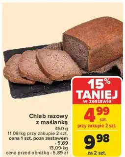 Carrefour Chleb razowy z maślanką oferta