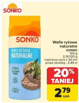 Carrefour Wafle ryżowe naturalne Sonko oferta