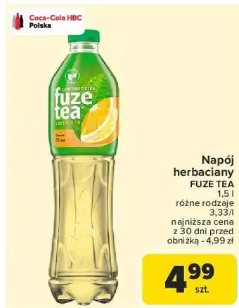 Carrefour Napój green ice tea citrus Fuzetea oferta