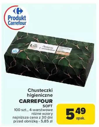 Carrefour Chusteczki higieniczne Carrefour Soft oferta