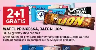 Stokrotka Optima Wafel Princessa, baton Lion oferta