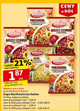 Auchan Rosół z włoszczyzną i natką pietruszki Amino oferta