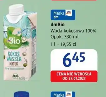 dm drogerie markt dmBio Woda kokosowa 100% oferta