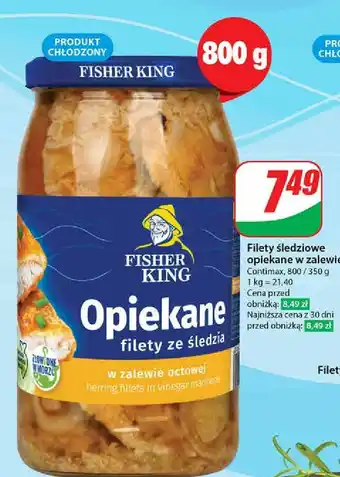 Dino Filety śledziowe opiekane w zalewie octowej Fisher King oferta