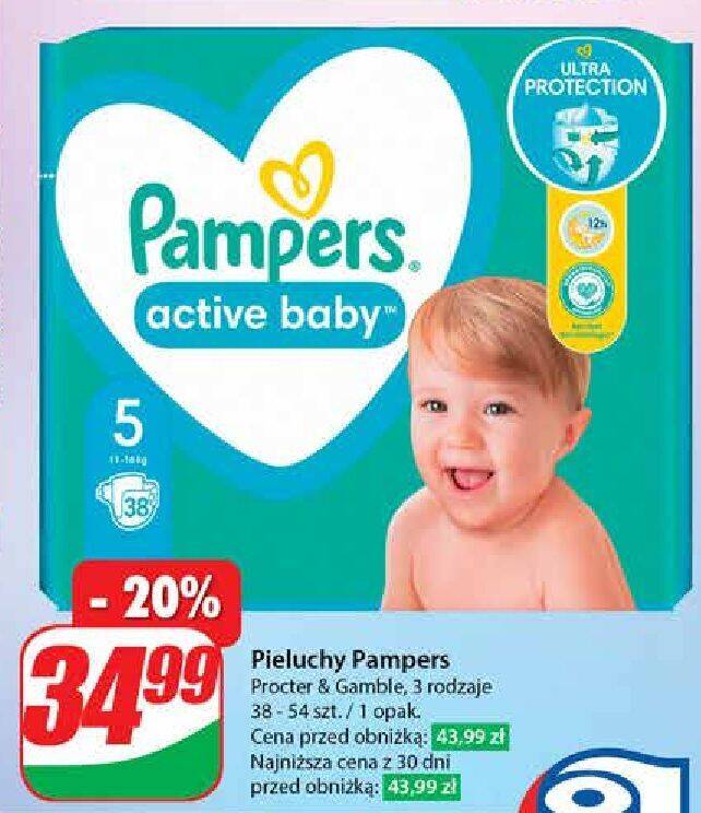 Promocja Pieluszki dla dzieci 5 Pampers Active Baby Dino