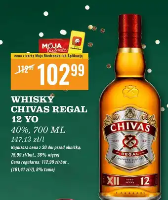 Biedronka Whisky Chivas Regal 12 oferta