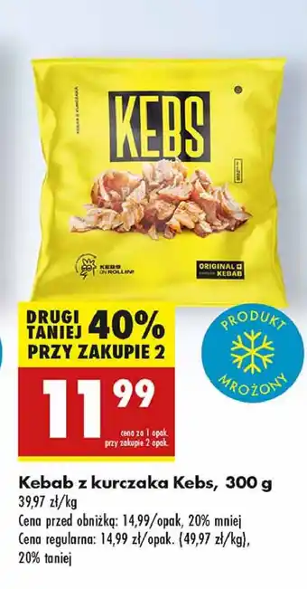 Biedronka Kebab z kurczaka Kebs oferta