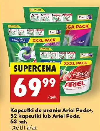 Biedronka Kapsułki do prania +extra clean Ariel All In 1 oferta