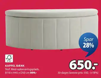 JYSK KAPPEL BÆNK oferta