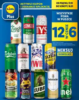 Lidl Piwa w puszce oferta