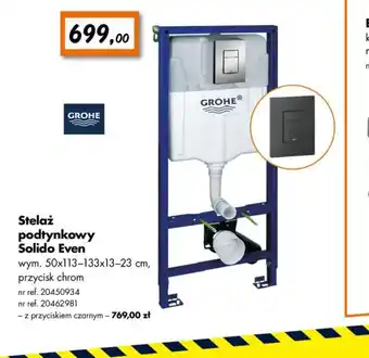 Bricoman Stelaż podtynkowy Grohe Solido Even oferta