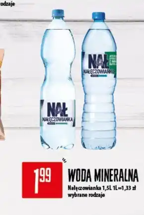 Społem Nałęczowianka Naturalna woda mineralna niegazowana 1,5 l oferta