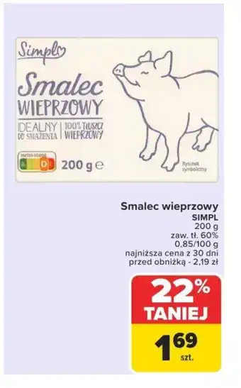 Carrefour Market Smalec wieprzowy Simpl oferta