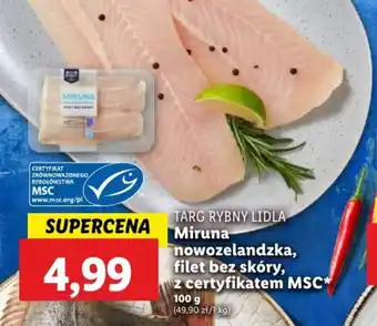 Lidl TARG RYBNY LIDLA Miruna nowozelandzka oferta