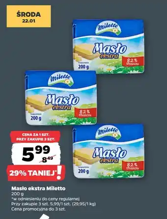 Netto Masło ekstra Miletto oferta