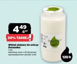 Wkład olejowy 120h Światełko