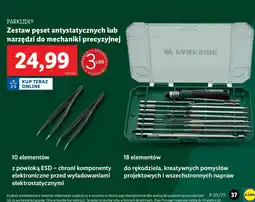 Lidl Pęsety antystatyczne Parkside oferta