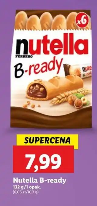 Lidl Chlebki z nadzieniem Nutella B-Ready oferta