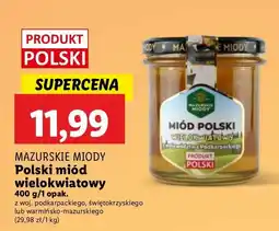 Lidl Miód wielokwiatowy z woj. podkarpackiego Mazurskie Miody oferta