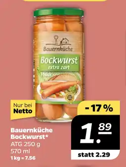 Netto Bauernküche Bockwurst oferta