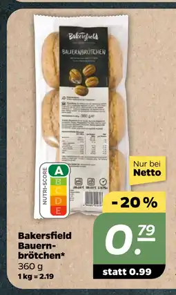 Netto Bakersfield Bauernbrötchen oferta