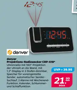 Netto denver Projektions-Radiowecker CRP-618 oferta