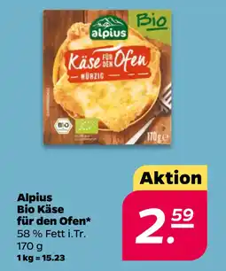 Netto Alpius Bio Käse für den Ofen oferta