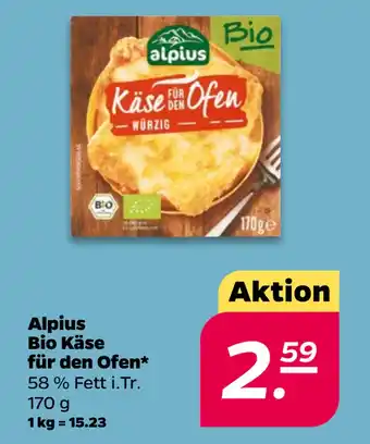 Netto Alpius Bio Käse für den Ofen oferta