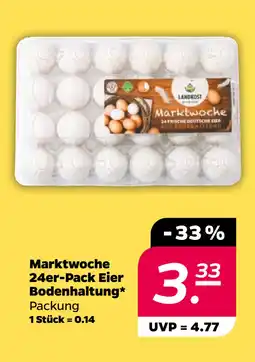 Netto Marktwoche 24er-Pack Eier Bodenhaltung oferta