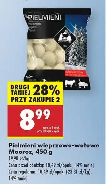 Biedronka Pielmieni wołowo-wieprzowe Mooroz oferta