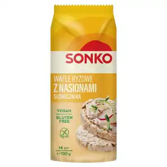 Arhelan Sonko Wafle ryżowe z nasionami słonecznika 130 g (14 sztuk) oferta