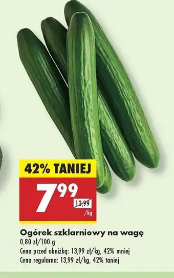 Biedronka Ogórek szklarniowy oferta