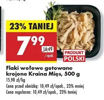 Biedronka Flaki wołowe gotowane krojone Kraina Mięs oferta