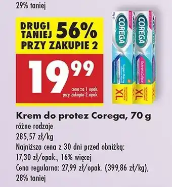 Biedronka Krem mocujący do protez Corega Ochrona Dziąseł oferta