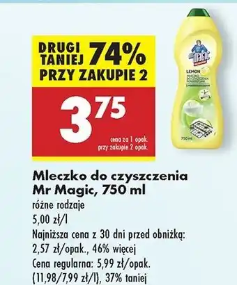 Biedronka Mleczko do czyszczenia lemon Mr Magic oferta