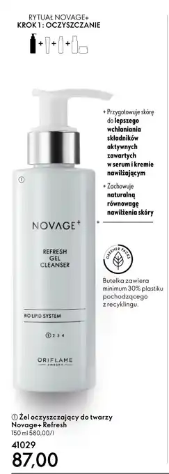 Oriflame Żel oczyszczający NovAge oferta