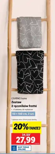 Lidl Zestaw ręczników Livarno oferta