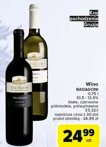 Carrefour Wino Badagoni Pirosmani oferta