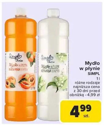 Carrefour Mydło konwalia Simpl oferta