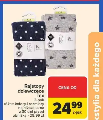 Carrefour Rajstopy dziecięce Tex oferta