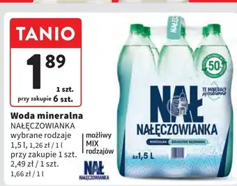 Intermarche Woda delikatnie gazowana Nałęczowianka oferta