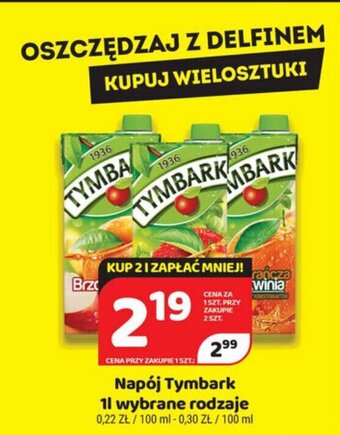 Delfin Napój Tymbark 1l oferta