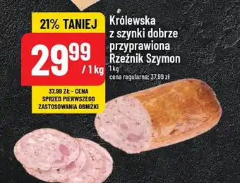 Polomarket Kiełbasa królewska z szynki dobrze przyprawiona Rzeźnik szymon poleca oferta