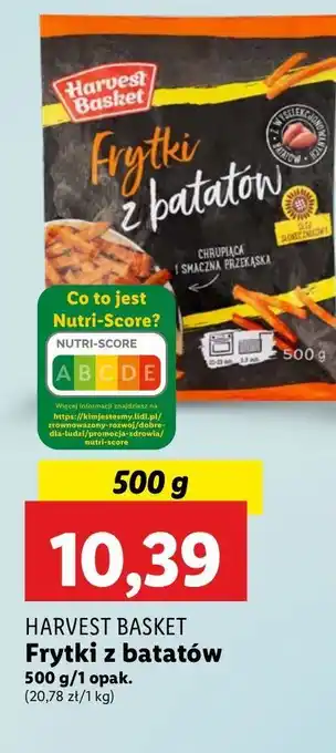 Lidl Frytki z batatów Harvest Basket oferta