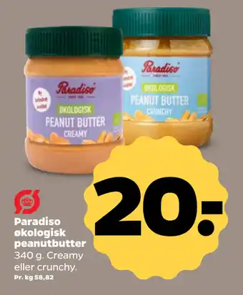 Netto Paradiso økologisk peanutbutter oferta