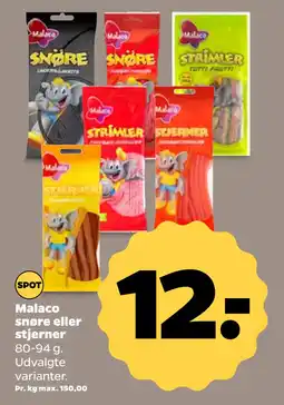 Netto Malaco snøre eller stjerner oferta